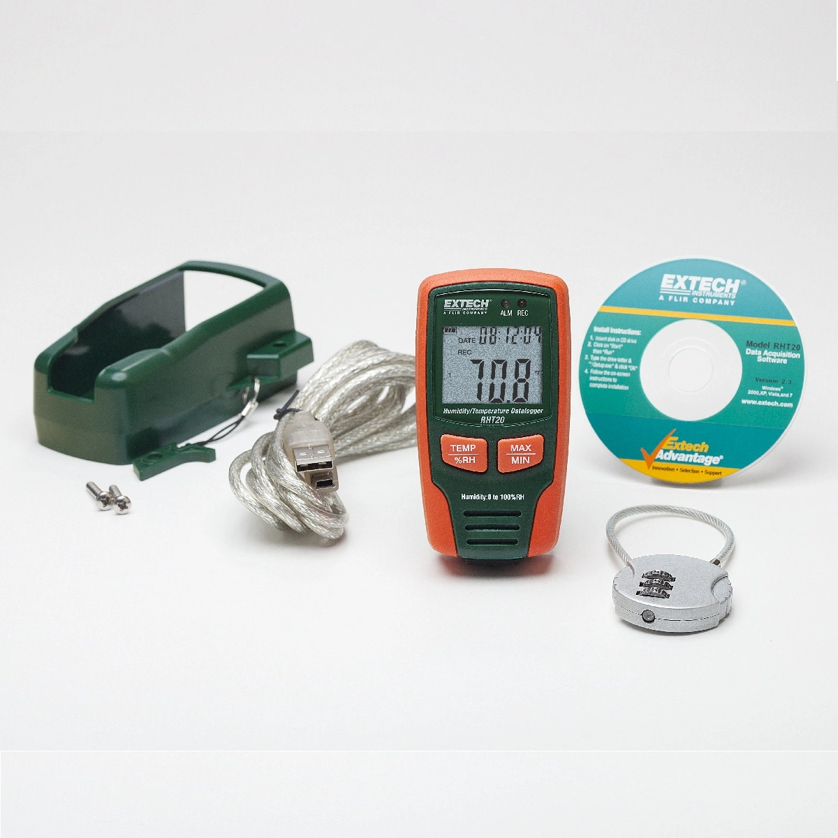 Data Logger Extech Rht EXTECH RHT20 - Fukt- och temperaturdatalogger W/LCD | Köp på Beving.se