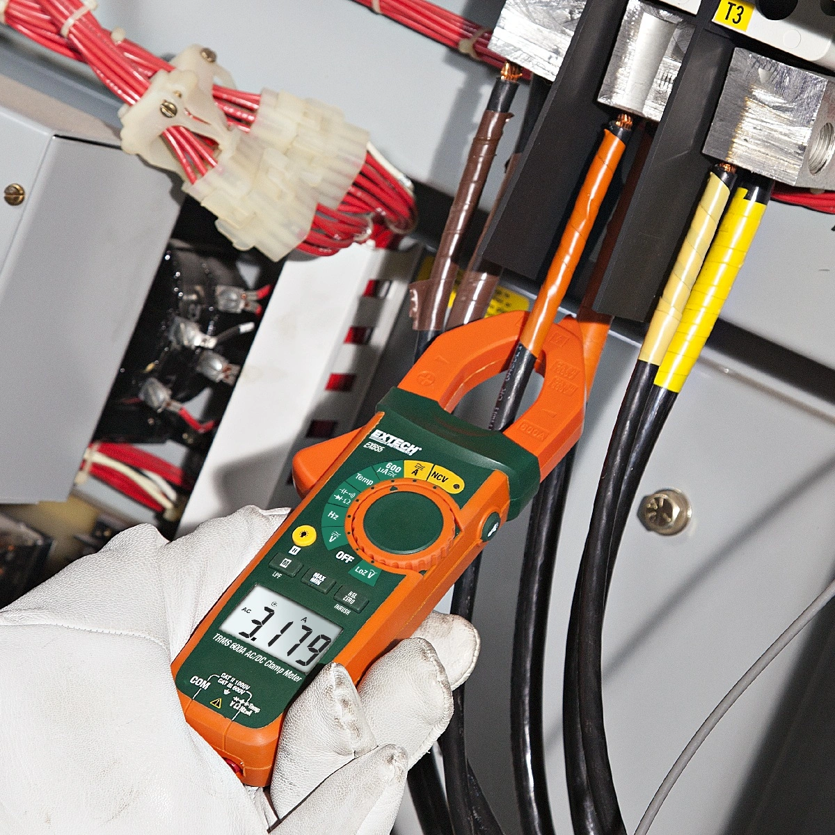 extech ex-series clamp meters with ir thermometer -... EXTECH EX655 - 600A True RMS AC/DC Clamp Meter + NCV | Köp på Beving.se