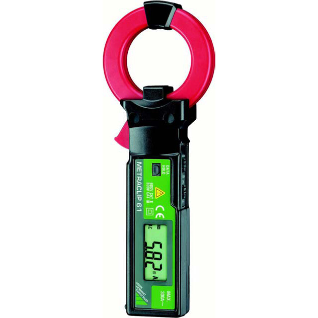 Gossen Metrawatt Metraclip 61, 1Ma - 300 A AC Digital Läckströmstång