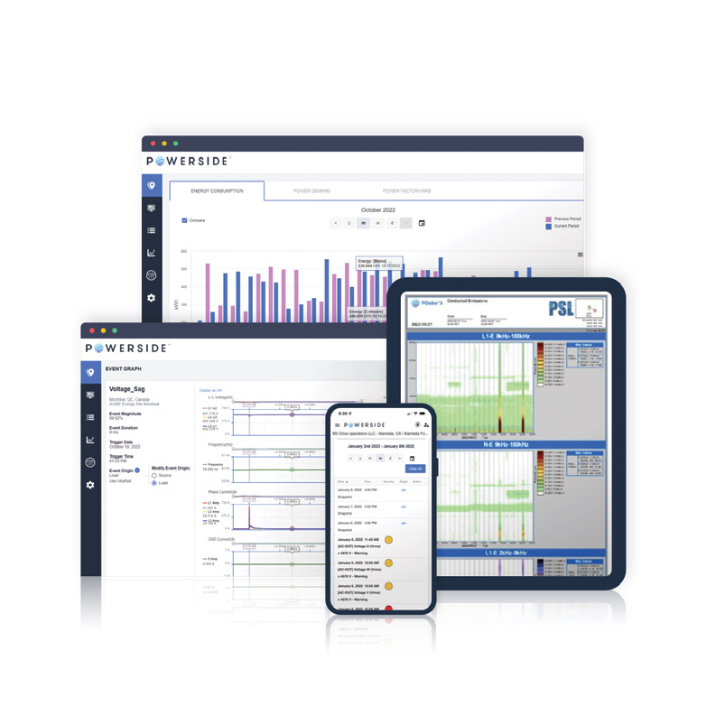 Powerside PQ Edge precisionsanalys elkvalitetsanalysator
