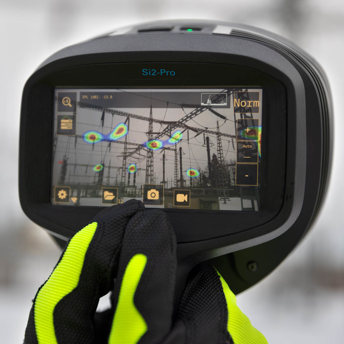 Flir Si2-Pro akustisk bildkamera för läckagedetektering, partiell urladdning