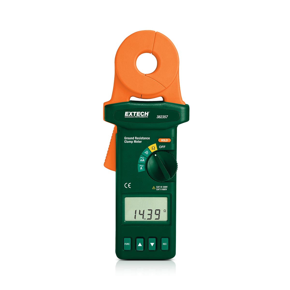 EXTECH 382357 - Clamp-on markmotståndstestare