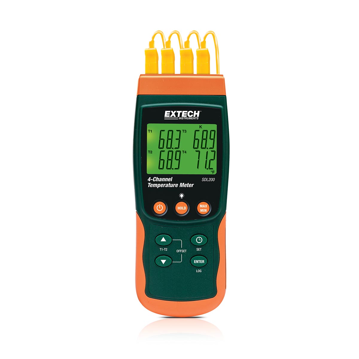 EXTECH SDL200 - 4-kanals termometer SD Logger