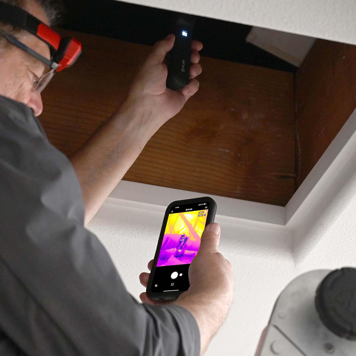 FLIR Edge Värmekamera, 80 x 60, -20°C till +120°C, för IOS/And.