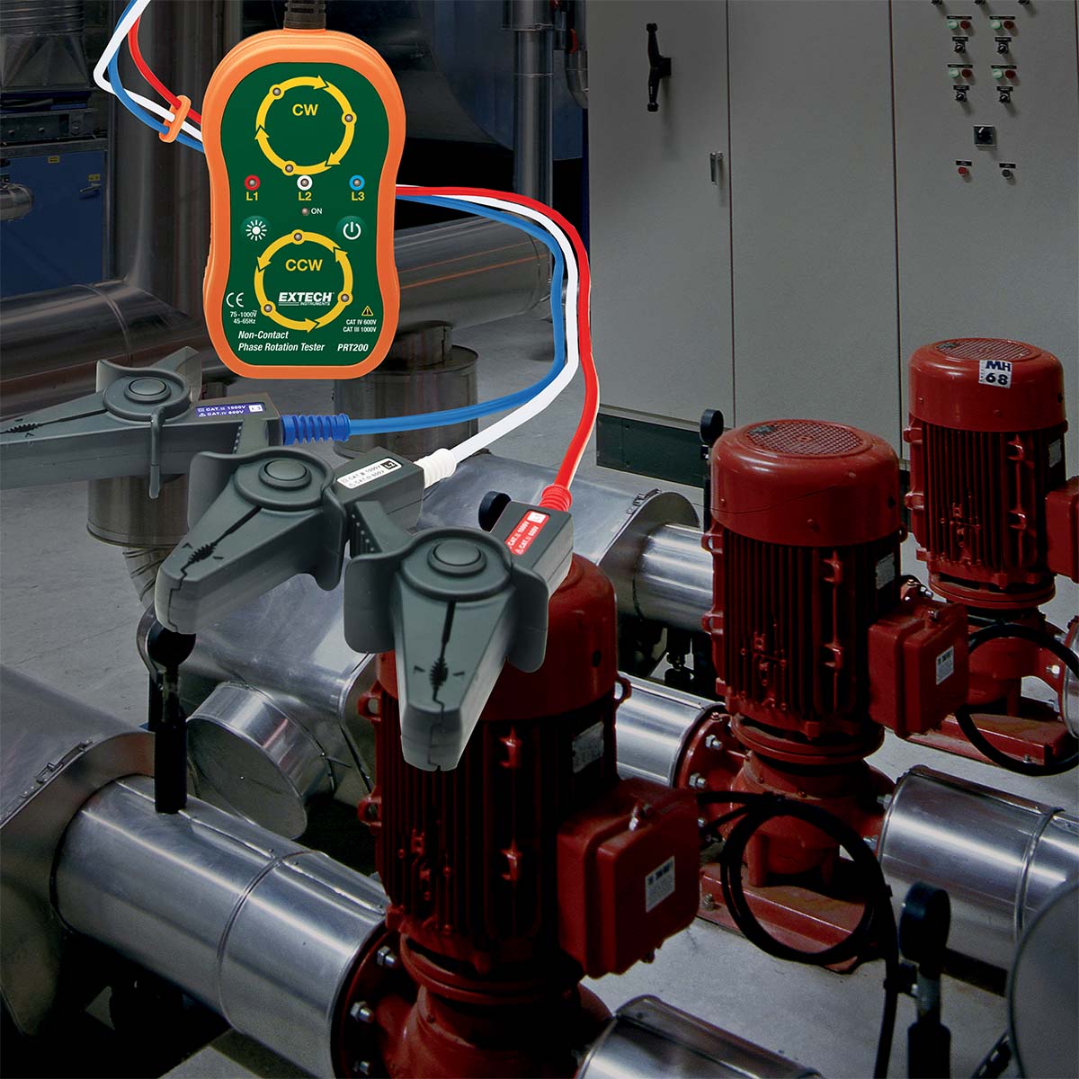 EXTECH PRT200 Beröringsfri fasföljdsvisare