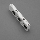 01508 Skenhållare 3-pol, UL, för 12,20,30x5, 10mm skena.Sys 60