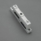 01356 Skenhållare 2-pol, för 12-30x5-10mm skena