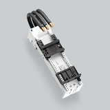 32662 Adapterpl. 80A,m.ledare,1 DIN+Pos.st,54x200mm. Sys60