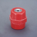 303008 Isolator M8x30mm, med invändig gänga (Röd)