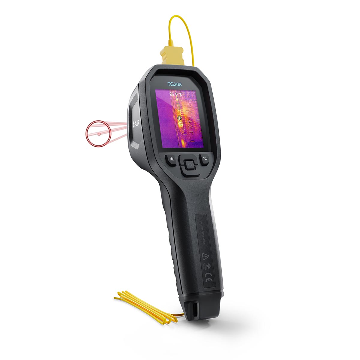 FLIR TG268 IR-termometer med typ K-ingång, -25°C till 400°C