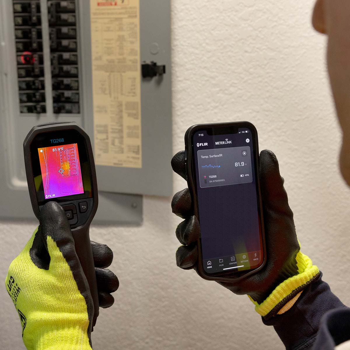 FLIR TG268 IR-termometer med typ K-ingång, -25°C till 400°C