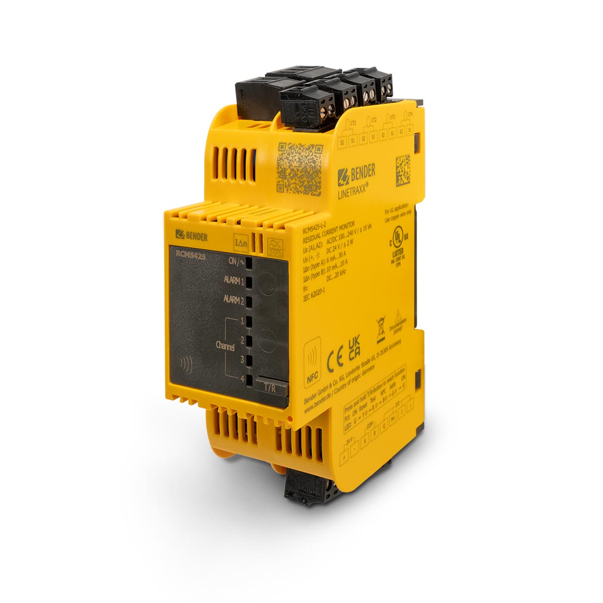 Bender LINETRAXX RCMS425-L Jordfelsövervakning LED-stapel B: AC/DC-känslig mätning