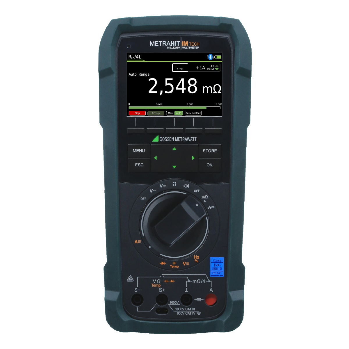 Gossen Metrawatt Metrahit IM Tech BT Milliohmmeter med datalogger