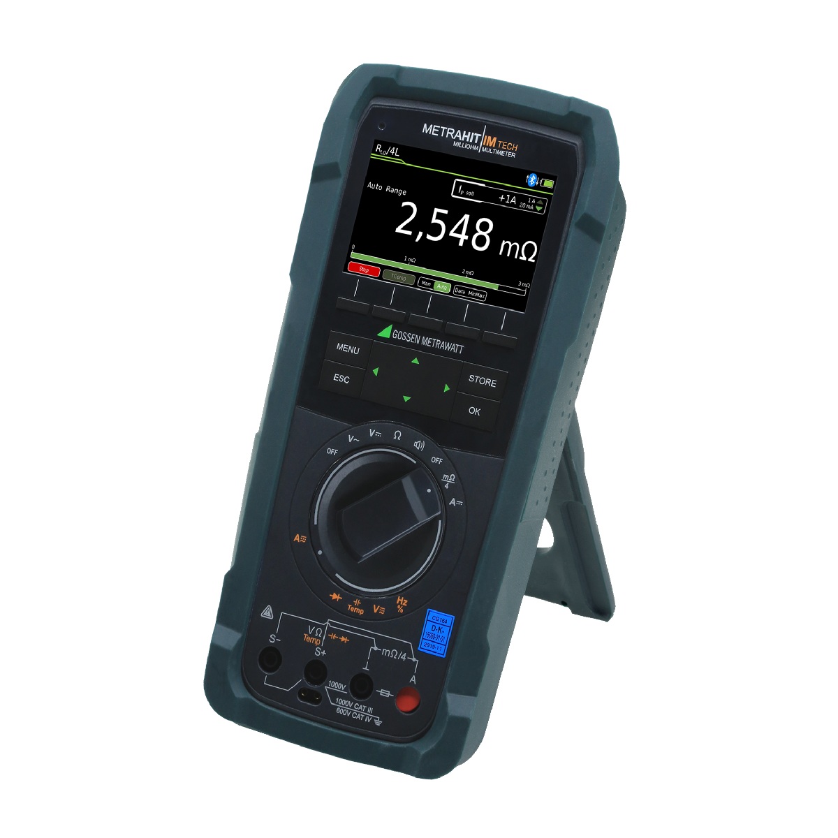 Gossen Metrawatt Metrahit IM Tech BT Milliohmmeter med datalogger