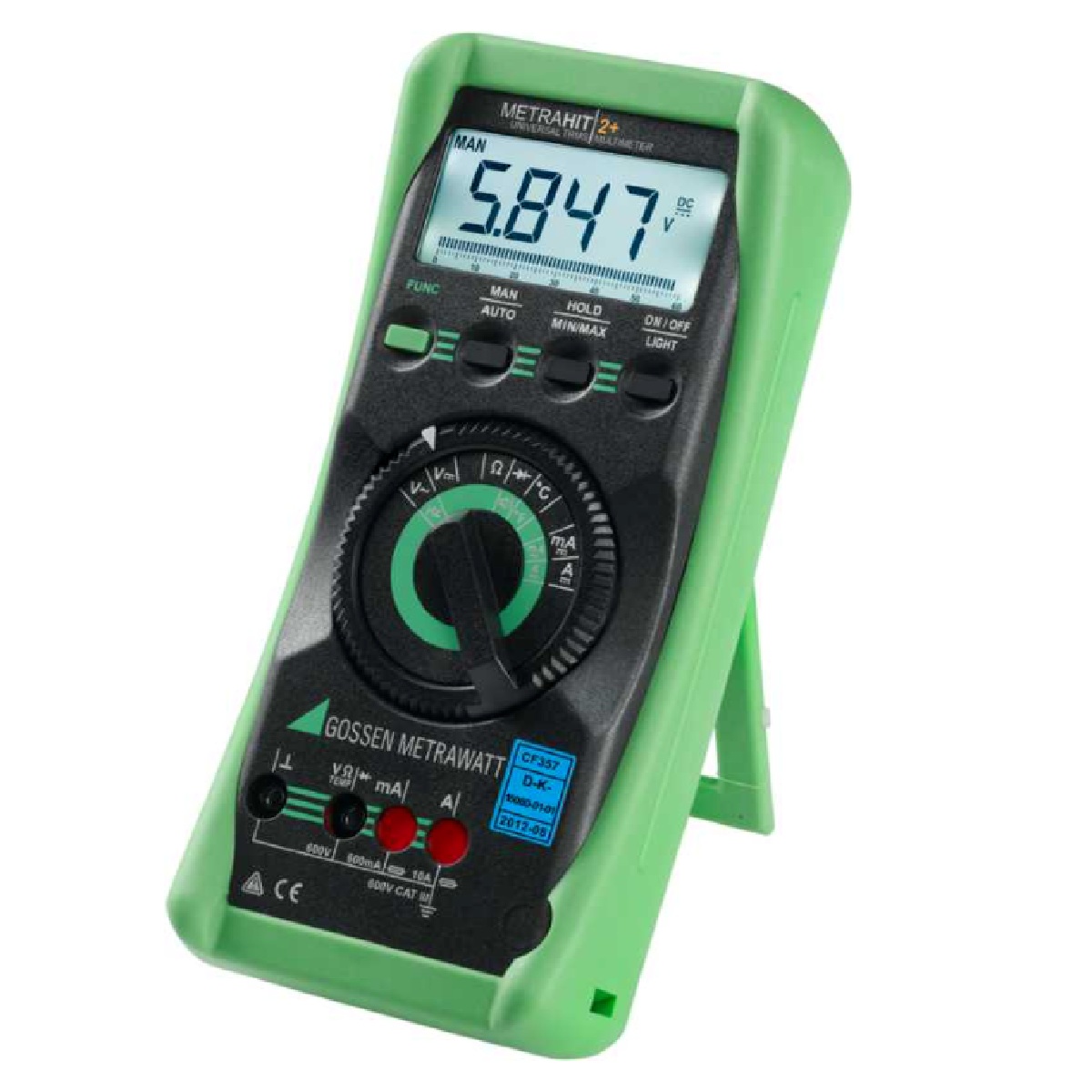 Gossen Metrawatt Metrahit 2+ multimeter med analog stapelgraf