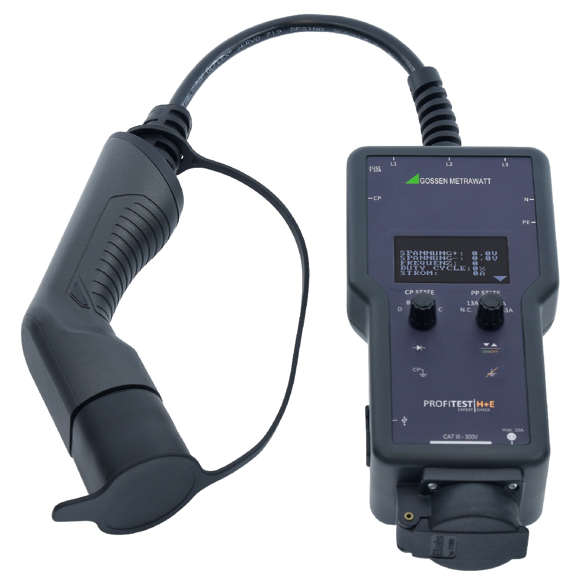 Gossen Metrawatt Profitest H+E EXPERT CHECK testare för AC-laddpunkter