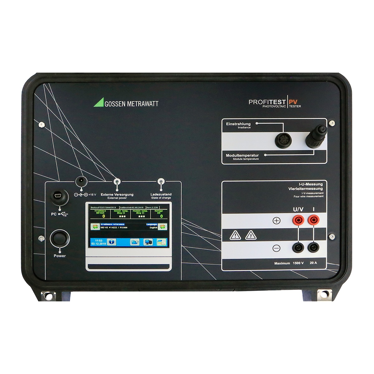 Gossen Metrawatt Profitest PV1500 PV-testare med analys