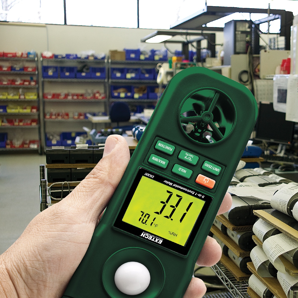 EXTECH EN300 - 5-i-1 miljömätare