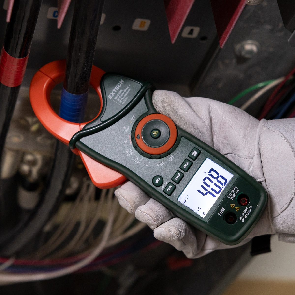 EXTECH EX820A - 1000 A True RMS AC Clamp Meter med IR