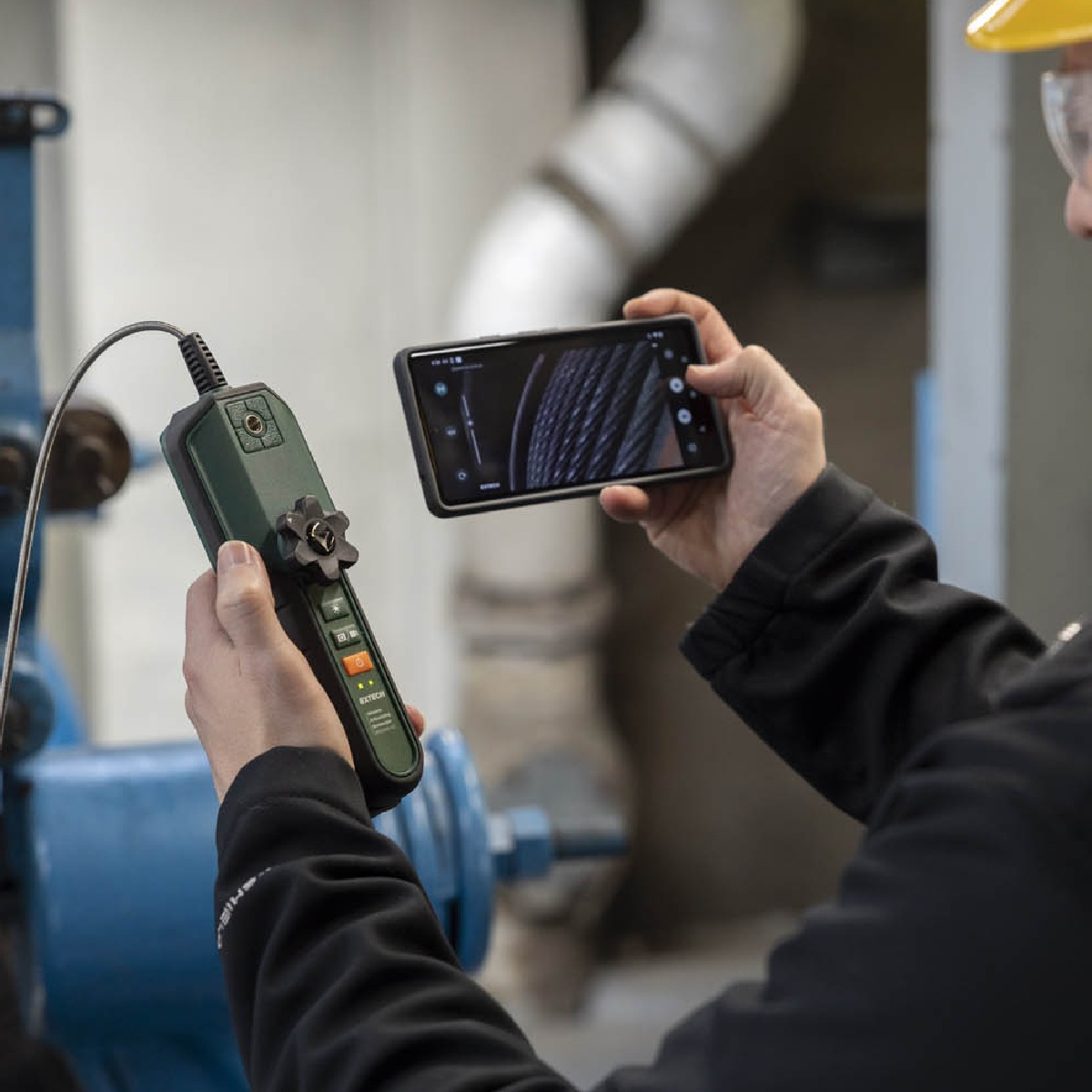 EXTECH BR450W-A2 - 2-vägs ledande trådlös videoboreskop