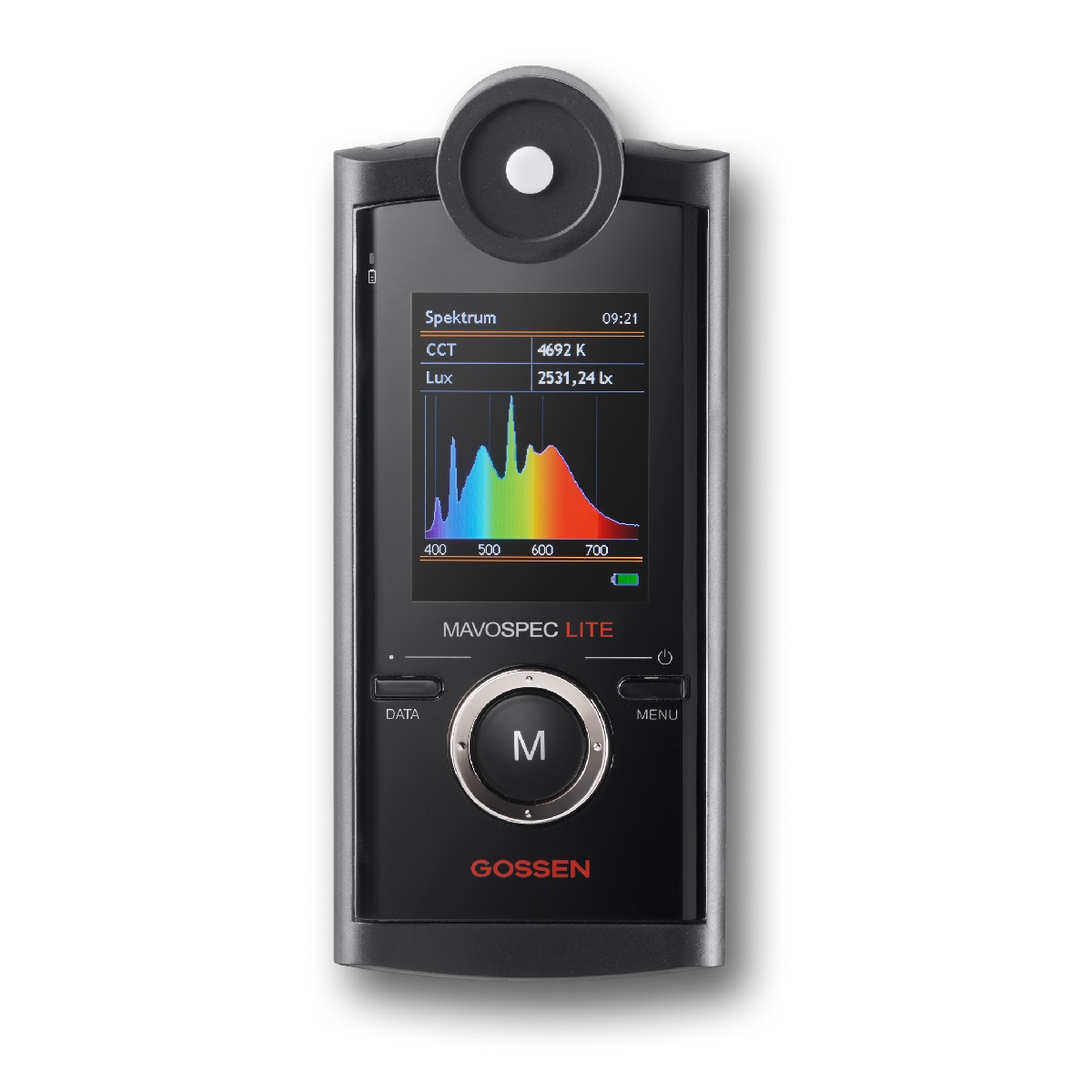 MAVOSPEC LITE inkl. fodral, rem, laddbart batteri, USB-kabel, laddare