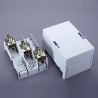 01199 Ansl.platta 3-pol, inkl. kåpa, Cu/Al 95-185 mm2