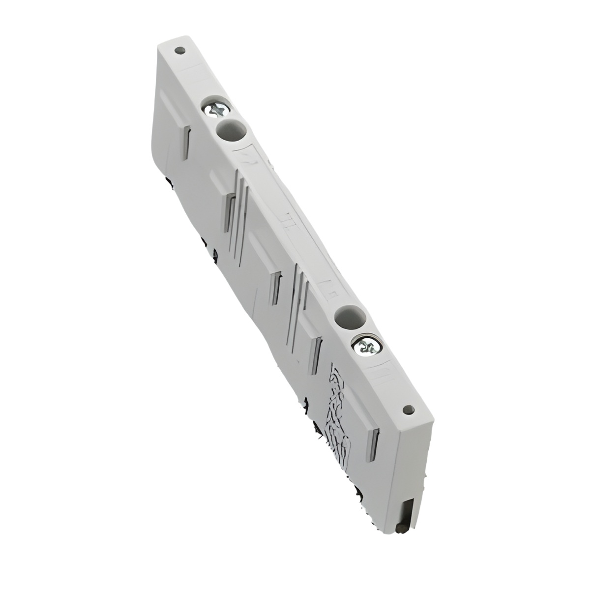 01272 Skenhållare 3-pol+N+PE,med ändskydd,för 12X5,10mm