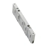 01272 Skenhållare 3-pol+N+PE,med ändskydd,för 12X5,10mm