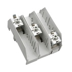 01538 Ansl.pl. 3-pol, f. Flatledare 20-32mm,Utan kåpa.Sys60