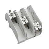 01538 Ansl.pl. 3-pol, f. Flatledare 20-32mm,Utan kåpa.Sys60