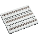 11225 Basplatta, 3-pol, med skenor, 125A, 225x160mm. CrossBoard