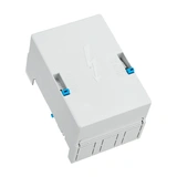 01753 Ansl.pl. 3-pol, inkl. kåpa, för Flatledare 20-32mm