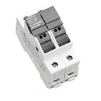 31974 Säkr.hållare 2-pol, 10x38 säkr, 30A/1000VDC. AMBUS