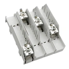 01162 Anslutningsplatta, 4-pol, f. Flatledare 20-32mm,Utan kåpa.Sys60