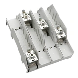 01162 Anslutningsplatta, 4-pol, f. Flatledare 20-32mm,Utan kåpa.Sys60