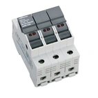 31300 Säkr.hållare 3-pol, m.LED, f. cyl.säkr,30A/600V,Class CC