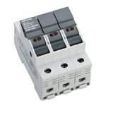 31300 Säkr.hållare 3-pol, m.LED, f. cyl.säkr,30A/600V,Class CC
