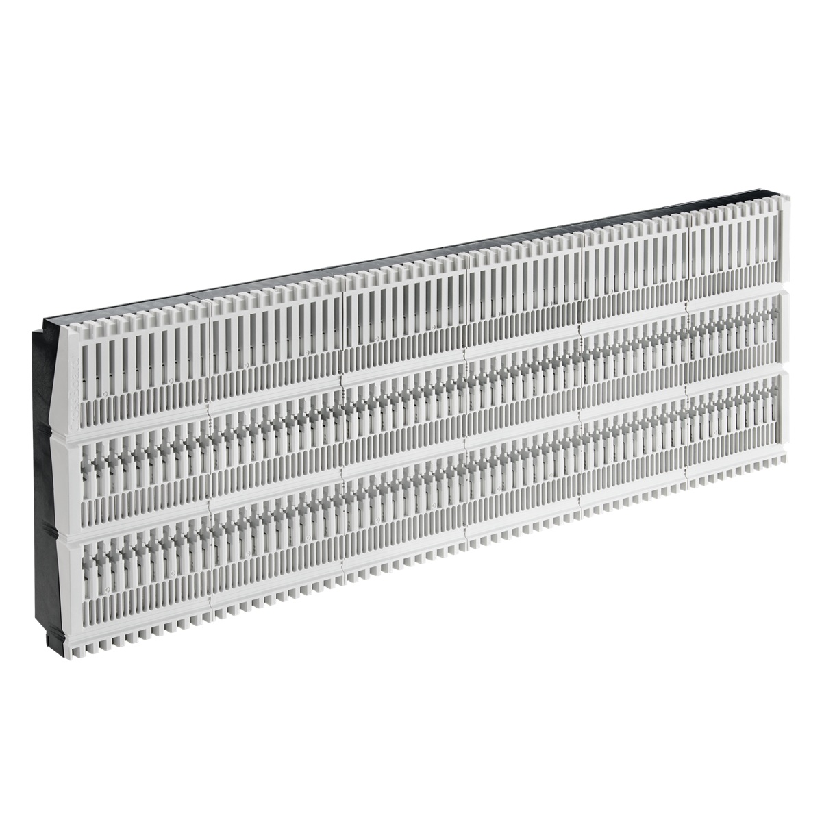 11805 Basplatta,3P,med skenor 800A, 500x200mm,matn.bakt.CrossBoard