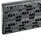 11805 Basplatta,3P,med skenor 800A, 500x200mm,matn.bakt.CrossBoard