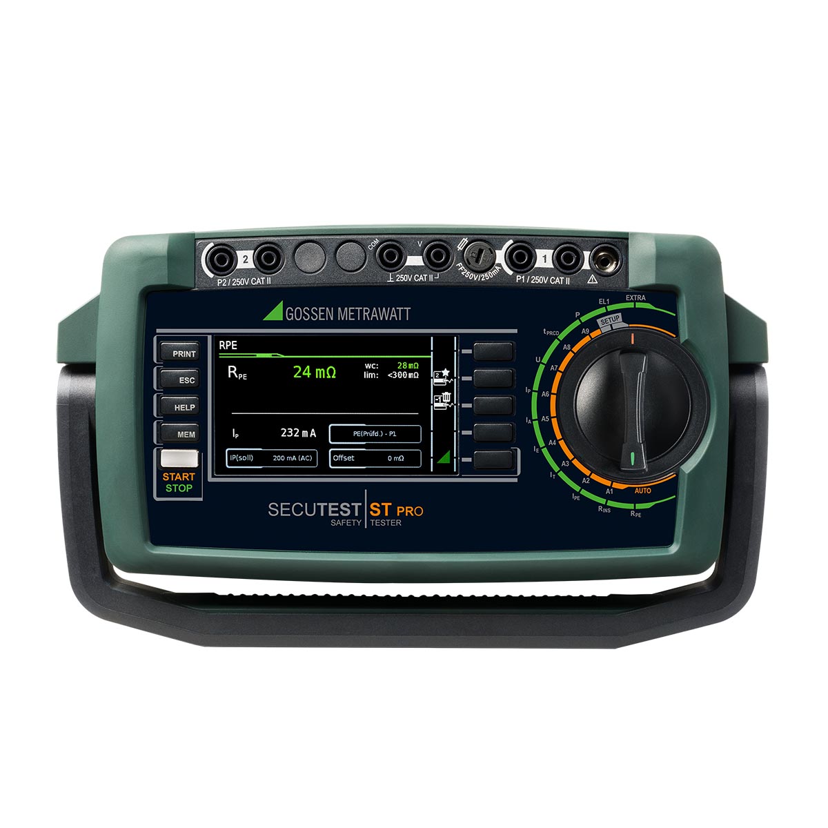 Gossen Metrawatt Secutest ST PRO apparattestare med testsekvenser -Set