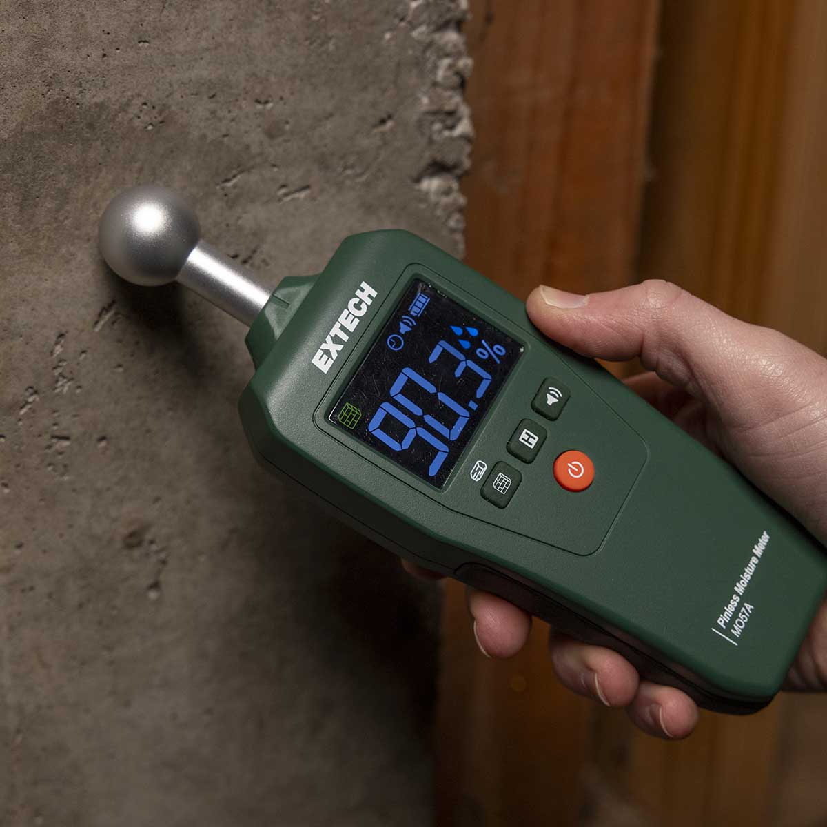 EXTECH MO57A – Berörigsfri fuktmätare med kulprob