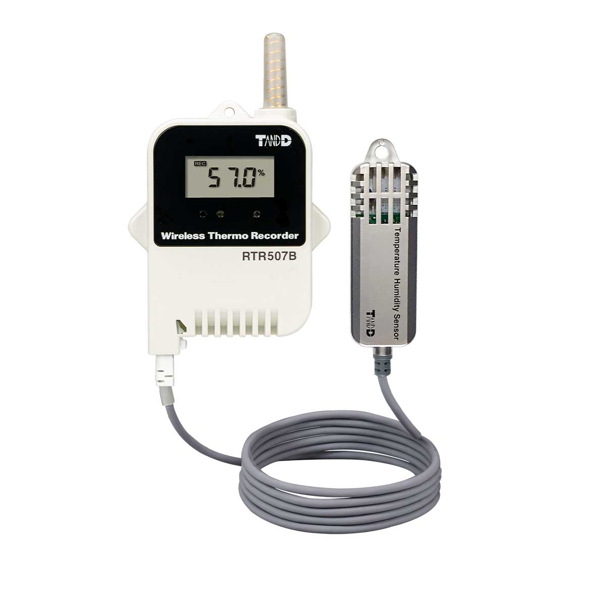 TandD RTR507B - Trådlös temperatur- och fuktlogger med hög precision