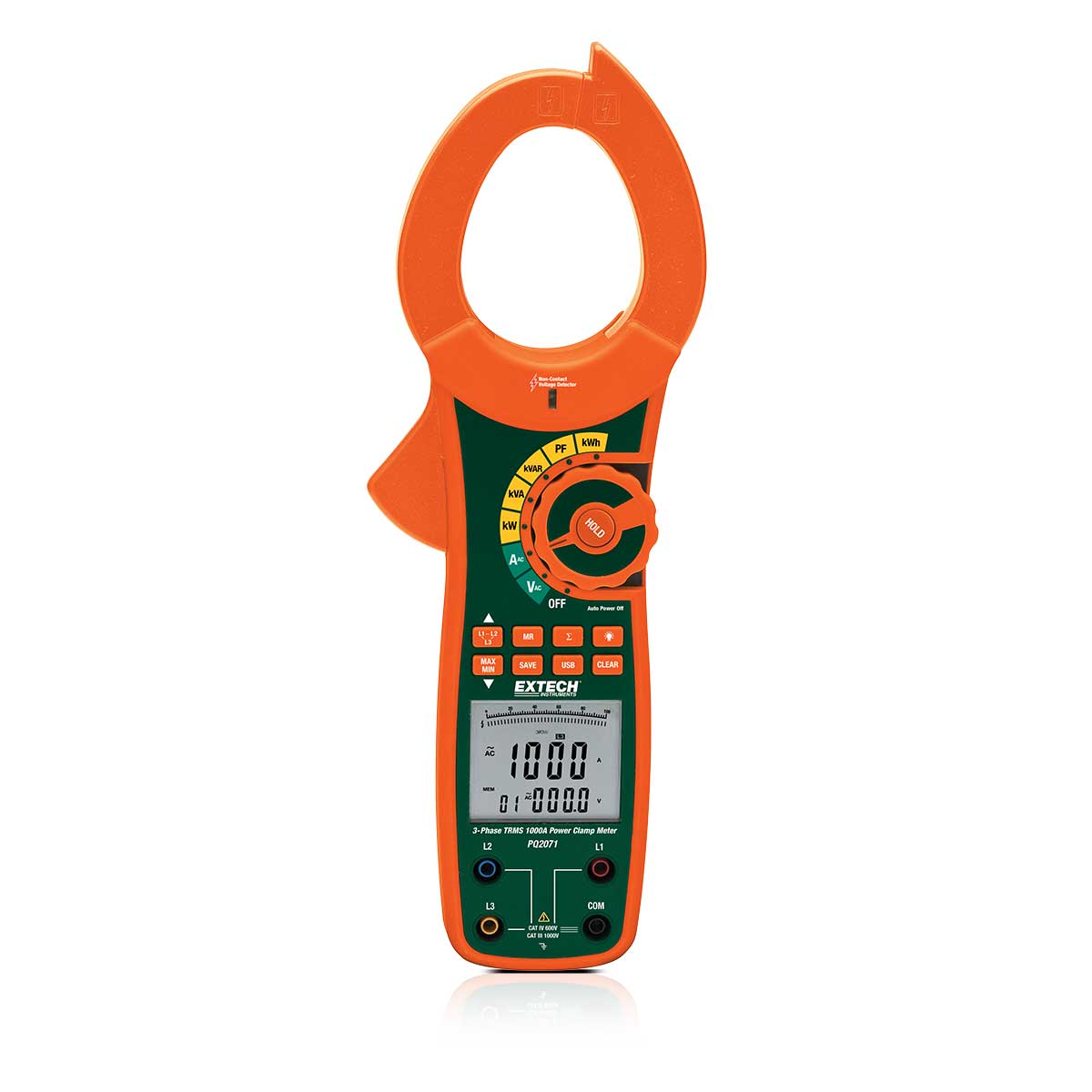 Extech PQ2071 Strömtång för effektmätning, True RMS, paket