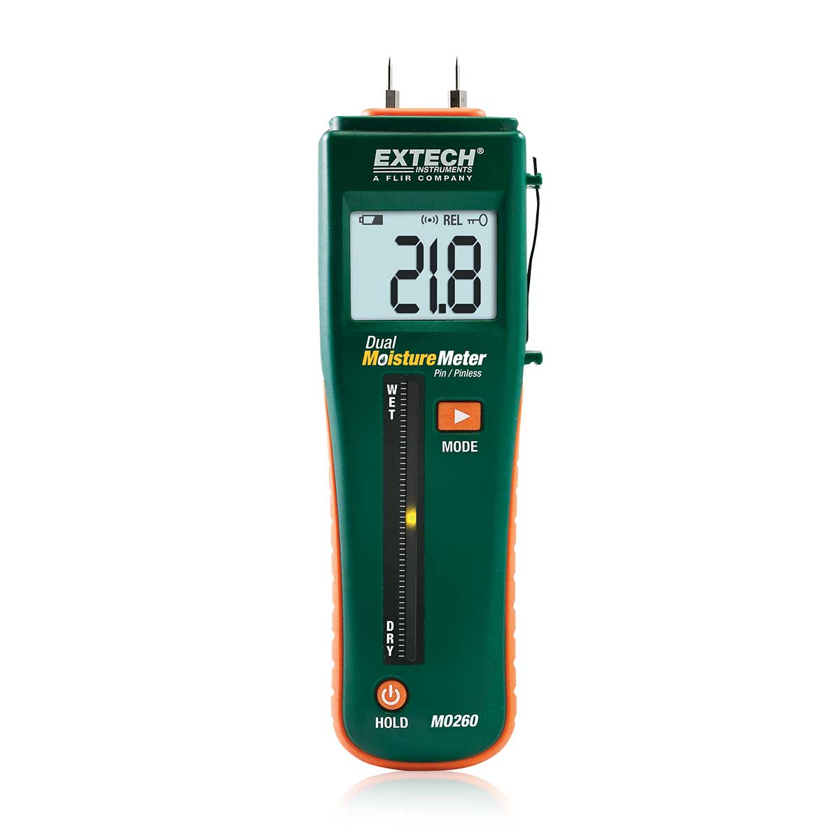 EXTECH MO260 fuktmätare med stift och stiftlös mätning