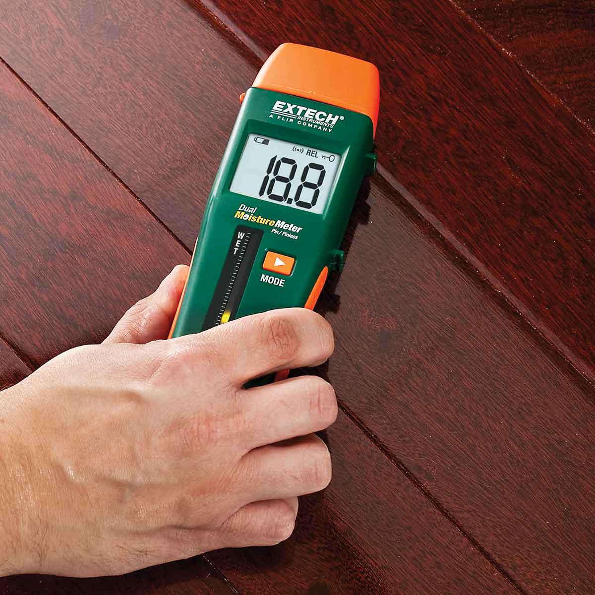 EXTECH MO260 fuktmätare med stift och stiftlös mätning