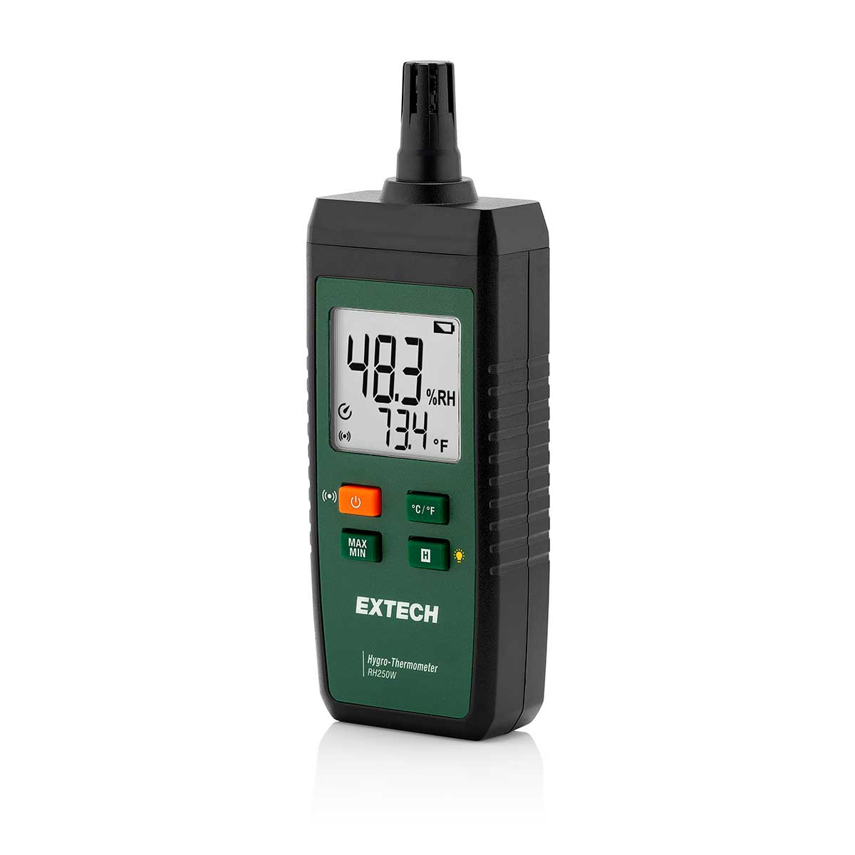EXTECH RH250W hygro-termometer med Bluetooth och PDF-rapportering