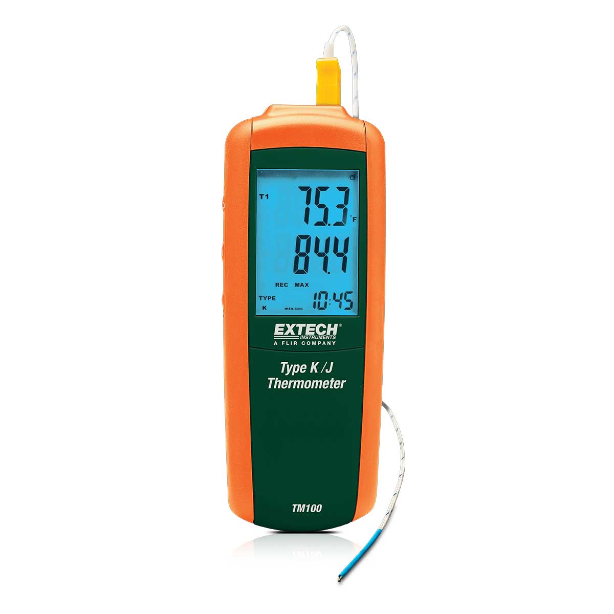 EXTECH TM100 Termometer, temperaturgivare typ J/K, 1372 °C, ±0.15%