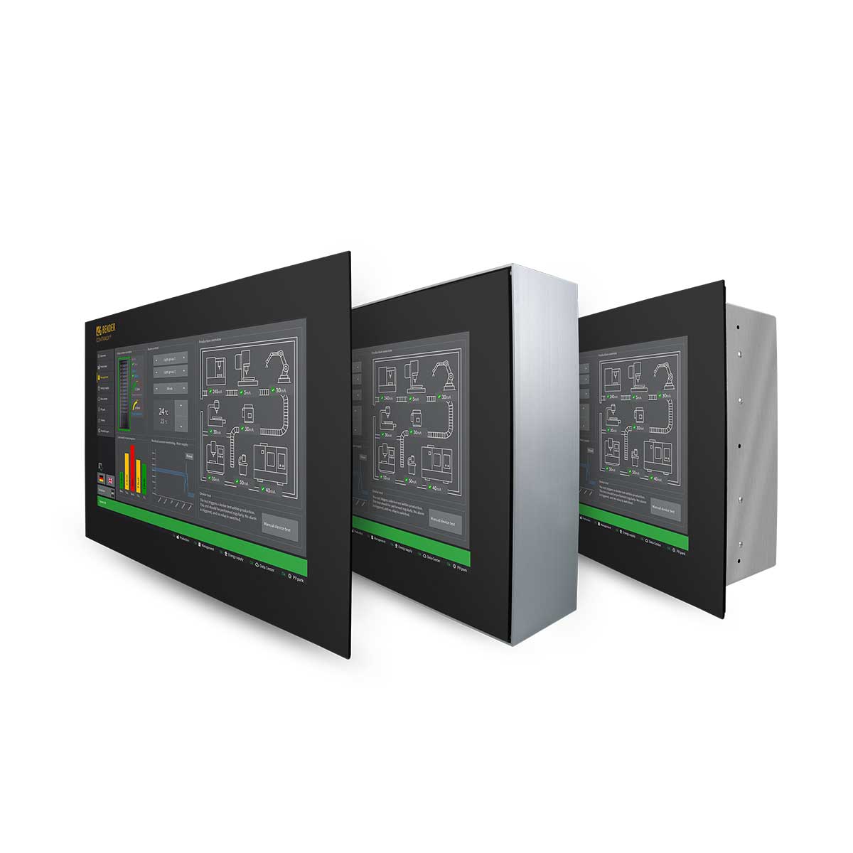 Bender RCP115 industriell touchpanel för systemvisualisering