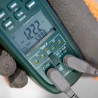 Extech EX623A True RMS-strömtång med IR-termometer, 2 typ K-ingångar