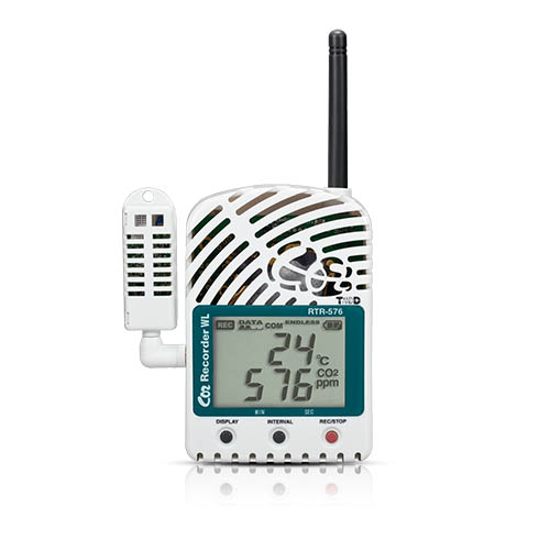 TandD RTR-576 Logger för CO2, temperatur och luftfuktighet
